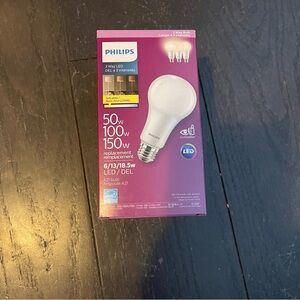 🆕 Philips light bulb 472506 Led 50/100/150W 3Way (2700K) Soft White